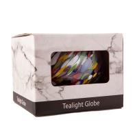 Amelia Art Glass Multi-Coloured Round Tealight Holder Extra Image 1 Preview